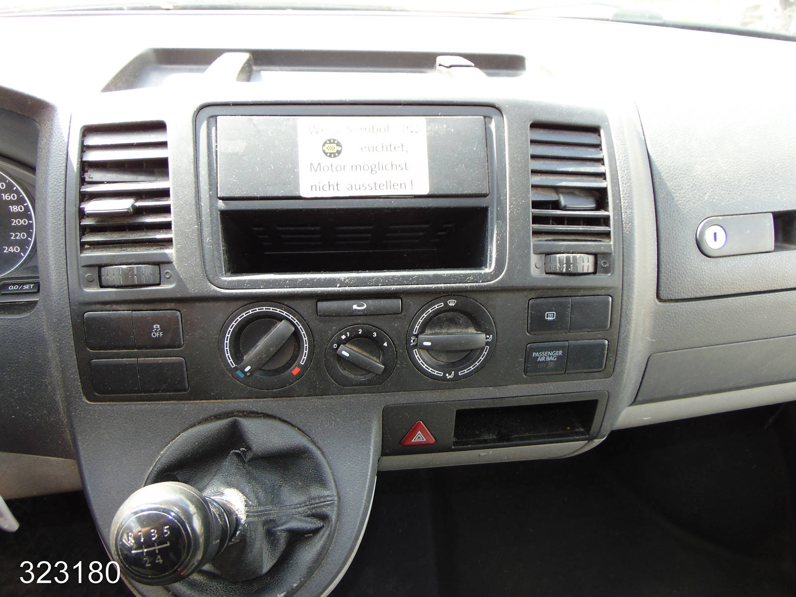 VW T5 Transporter 2.0 TDI 2x Schiebetür-3 Sitzer, Interne Nummer: 323180 Bild Nr. 6