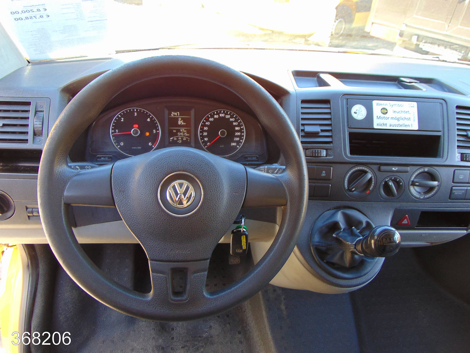 VW T5 Transporter 2.0 TDI 2x Schiebetür-3 Sitzer, Interne Nummer: 368206 Bild Nr. 4