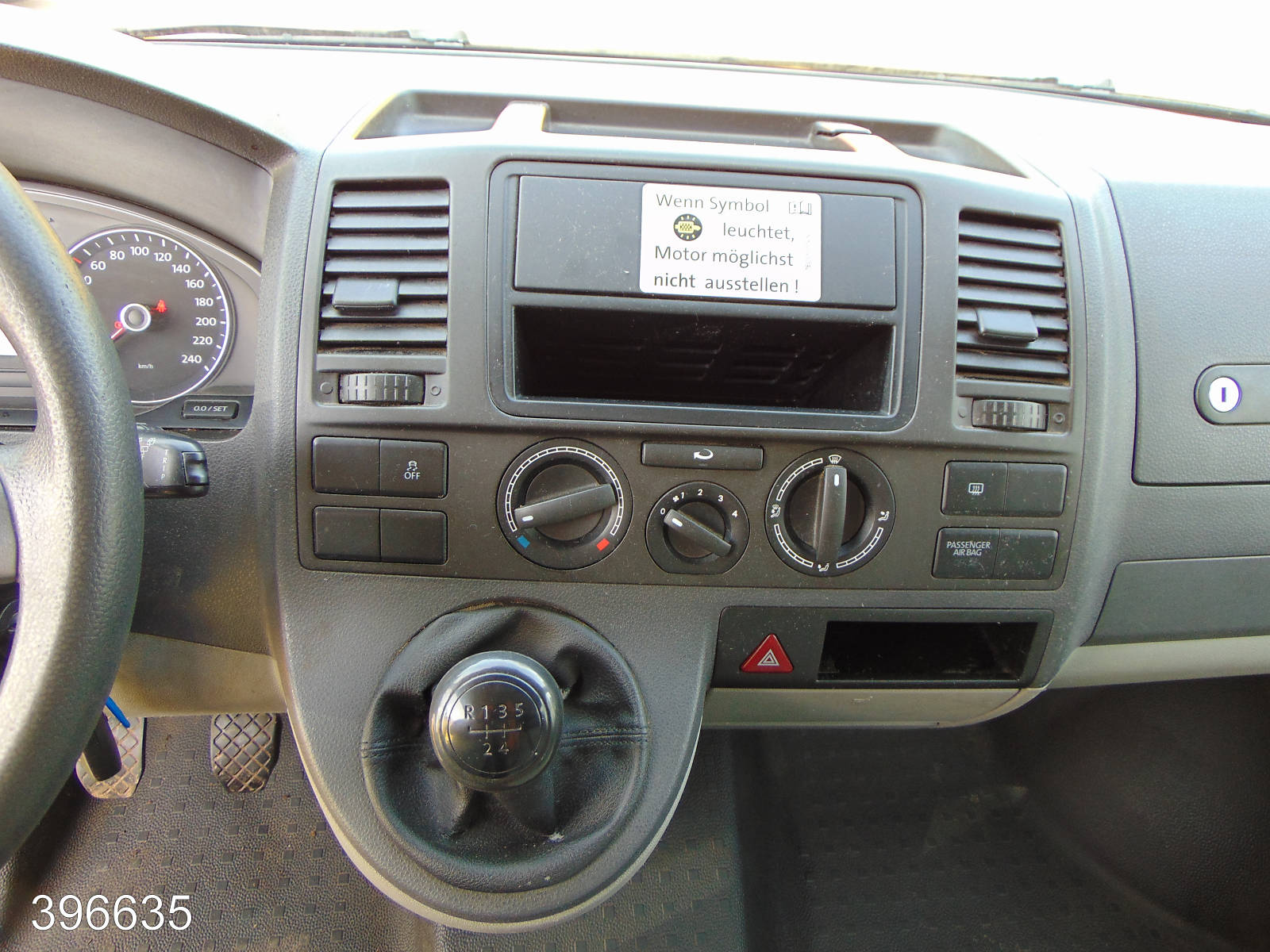 VW T5 Transporter 2.0 TDI 2x Schiebetür-3 Sitzer, Interne Nummer: 396635 Bild Nr. 6